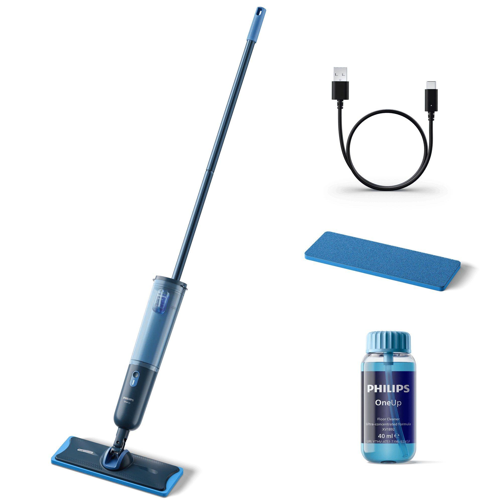 Esfregona Elétrica PHILIPS Série 3000 XV3101/01 (Altura 142 cm - Azul)