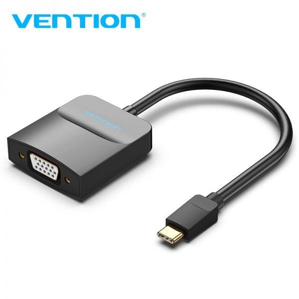 Adaptador USB-C para VGA VENTION TDDBB (0,15 m - USB-C macho - VGA fêmea - Preto), miniatura 2