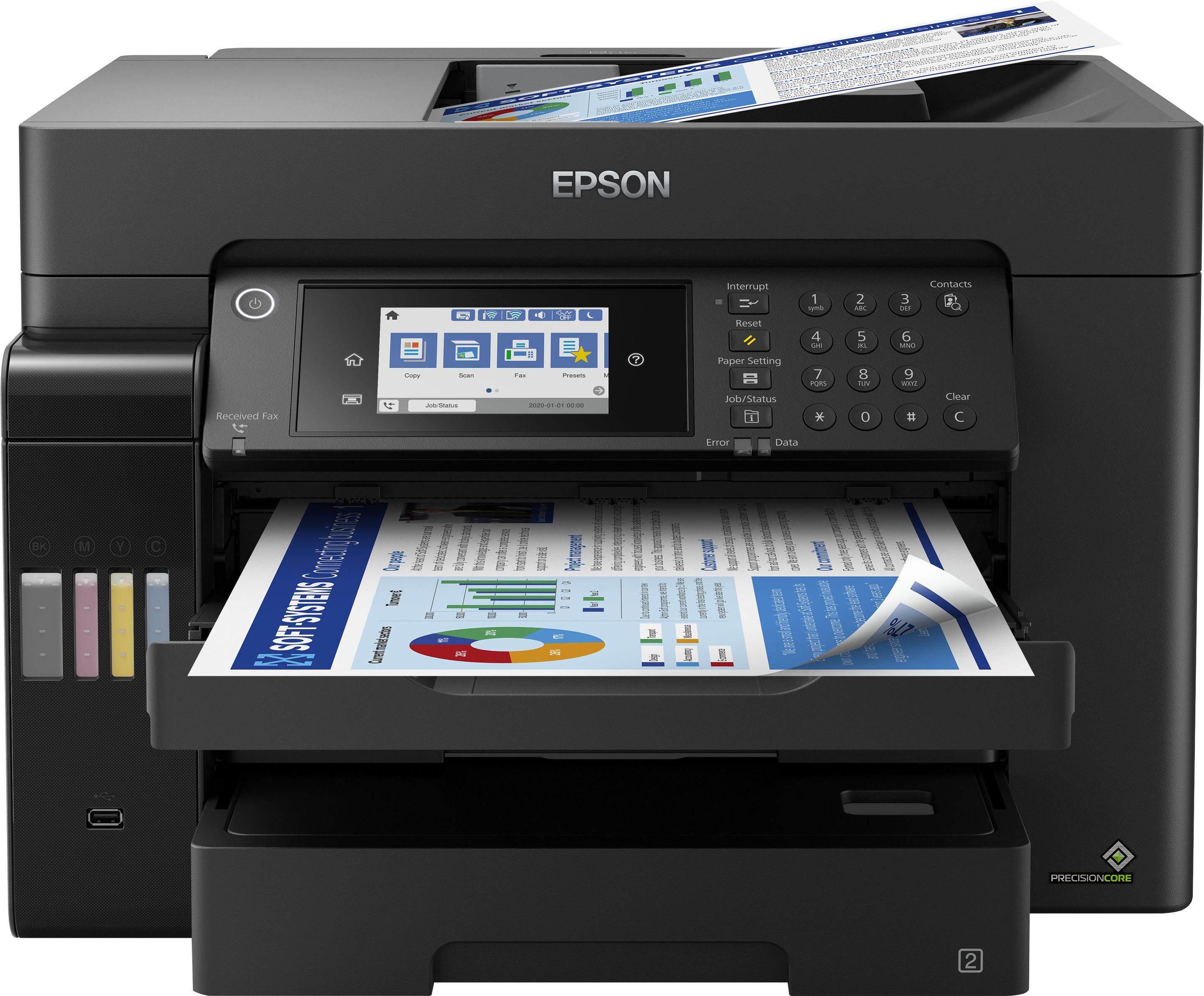 Impressora Multifunções EPSON EcoTank ET-16655 (A3 - Impressão a cores - 550 folhas - Preto)