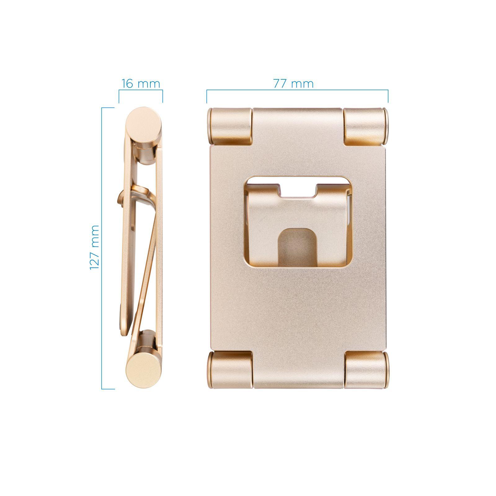 Suporte de Mesa para Telemóvel e Tablet TOOQ PH-KEOPS-ALBA (10" - Dourado), miniatura 6