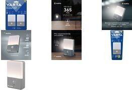 Candeeiro de Parede Exterior VARTA Motion Light 16634 101 421 (ABS - Cinzento e Branco)