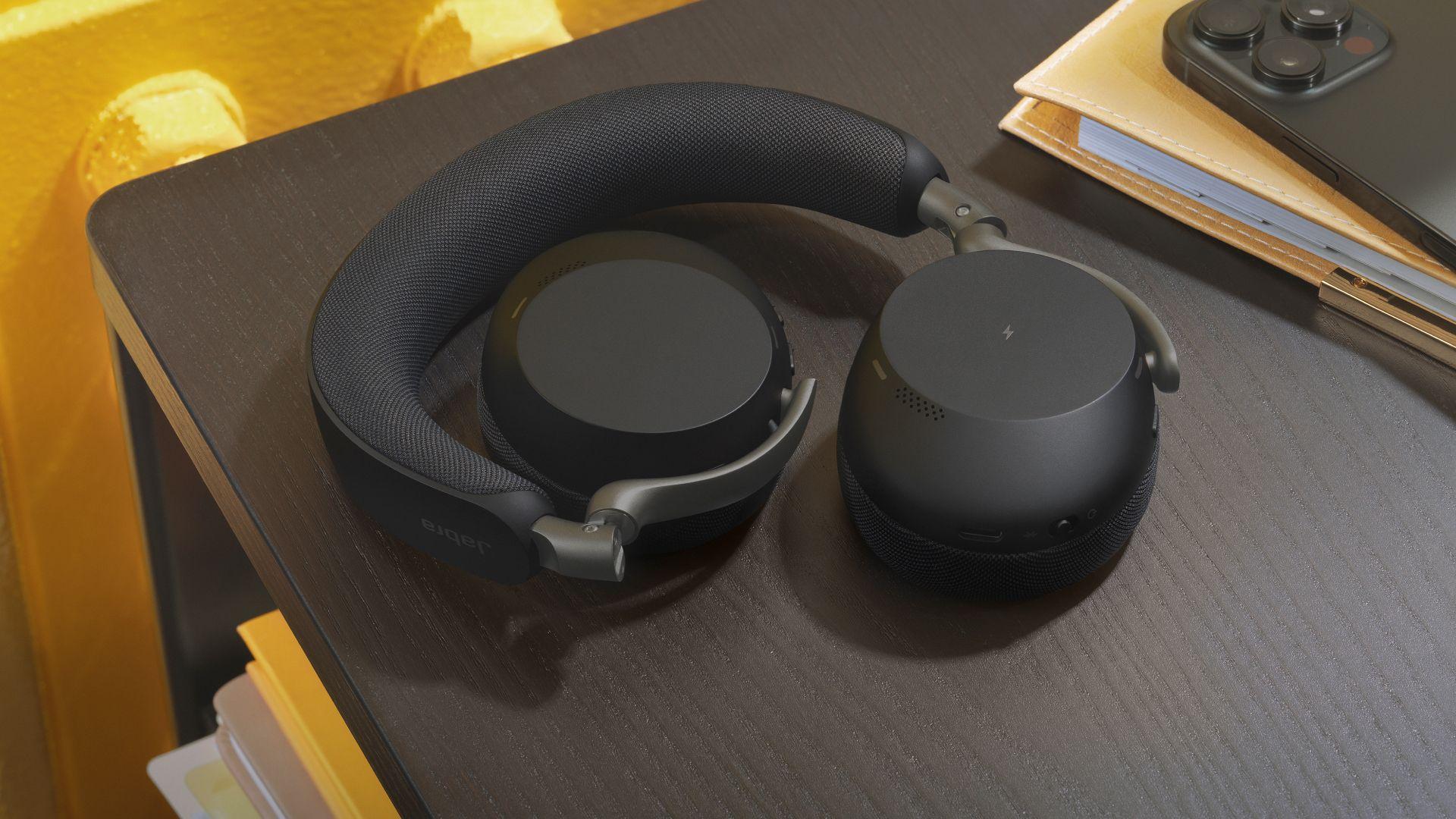 Headset Profissional JABRA Evolve3 75 UC (Binaural - Com fios e sem fios - Sobre a orelha - Preto) — miniatura 2