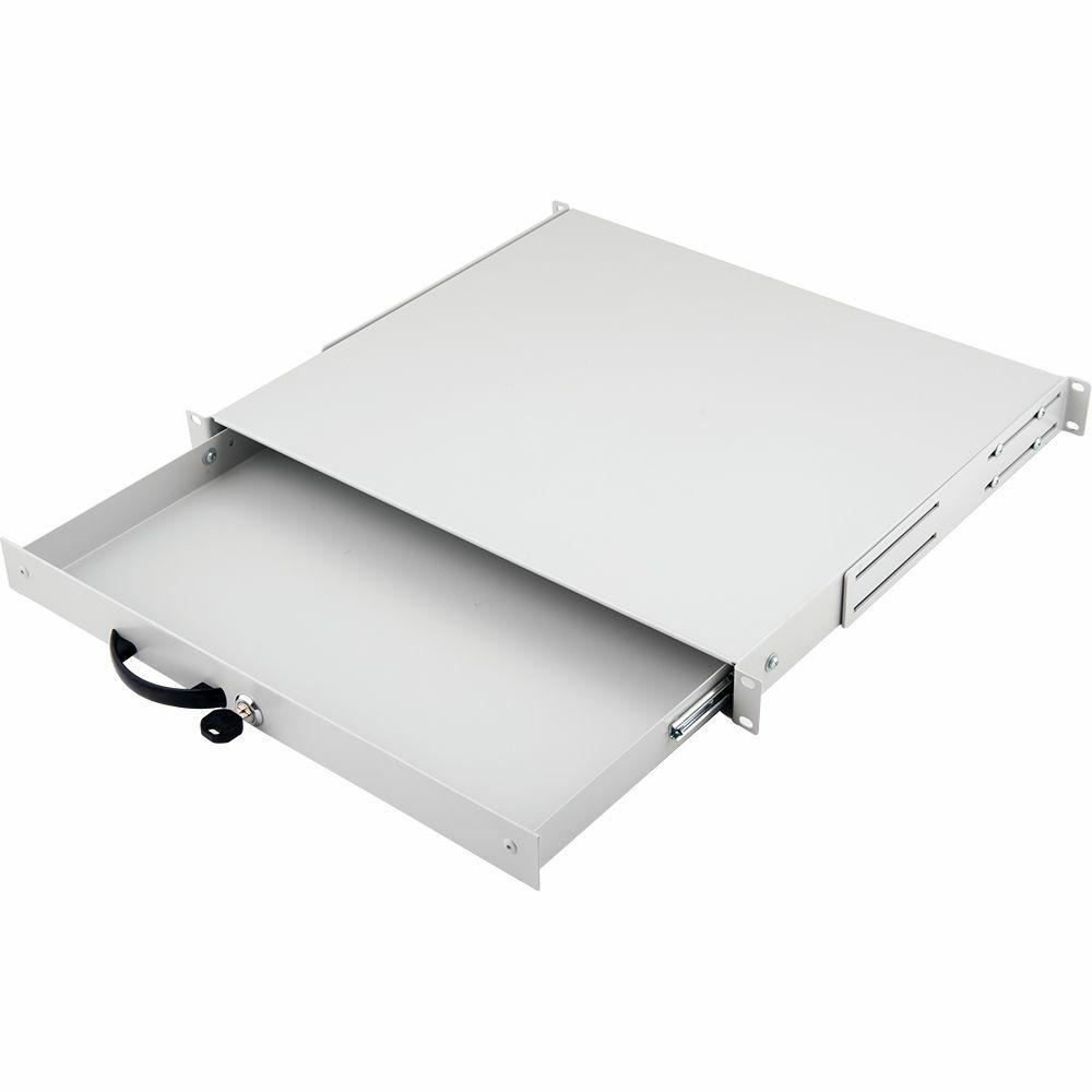 Gaveta para Bastidor EQUIP EZD-1-G (19" - 1U - Bloqueável - Cinzento claro)