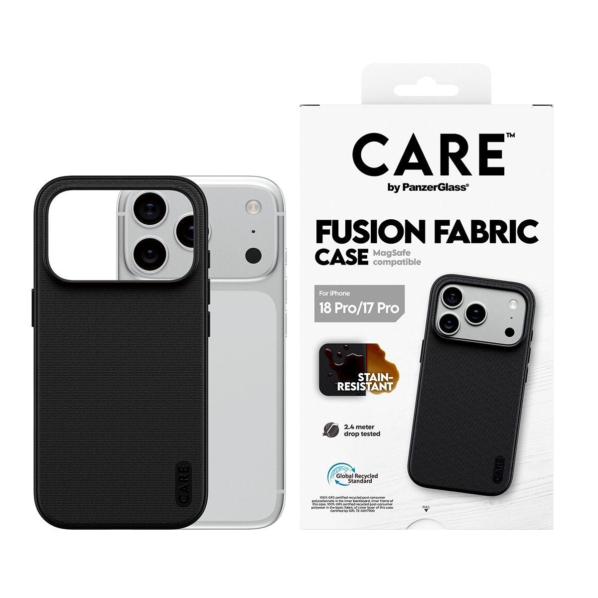 Capa PANZERGLASS CARE Fusion Fabric MagSafe (6,3" - Apple - Preto), miniatura 2