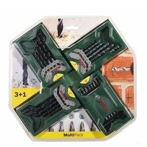 Conjunto de Brocas e Pontas BOSCH Mini X-Line Multipack 3+1 (Verde)