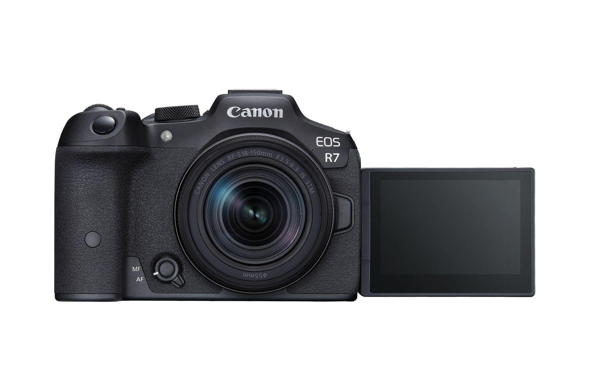 Câmara Mirrorless CANON EOS R7 + RF-S 18-150mm IS STM (1620000 dot - 2.0/3.2 Gen 2 - Preto) — miniatura 3