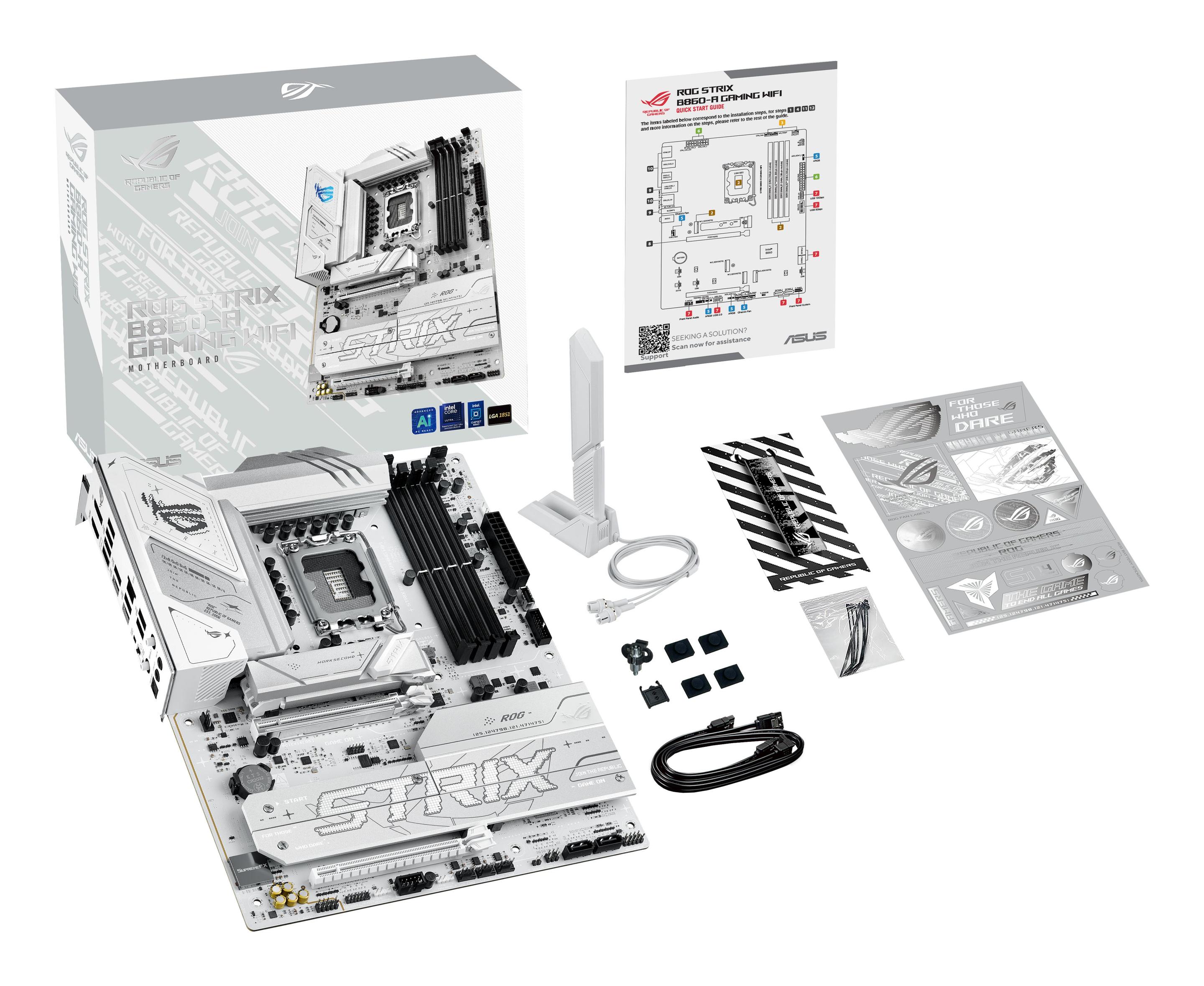 Motherboard ASUS ROG STRIX B860-A GAMING WIFI (LGA 1851 (Socket V1) - Intel Core Ultra - ATX - Branco), miniatura 13