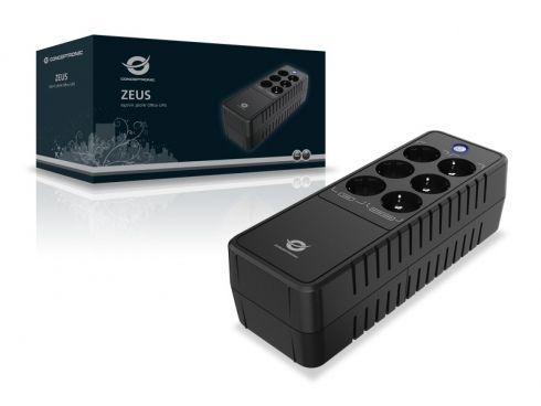 UPS CONCEPTRONIC ZEUS05E (2 x RJ-45 - Tipo F - Preto), miniatura 2
