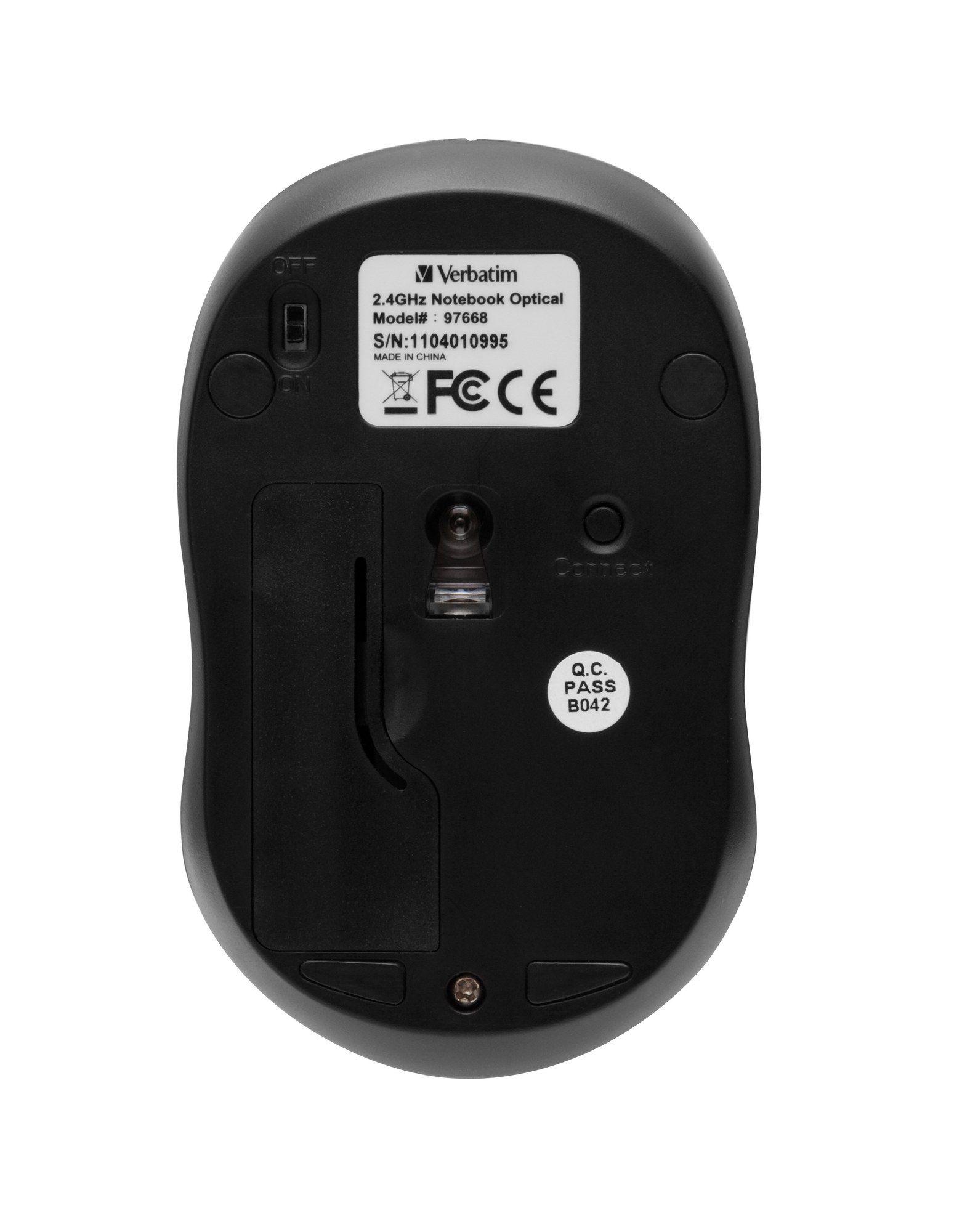 Rato VERBATIM Go Nano 49042 (Ambidestro - 1600 DPI - RF Wireless - Preto), miniatura 4