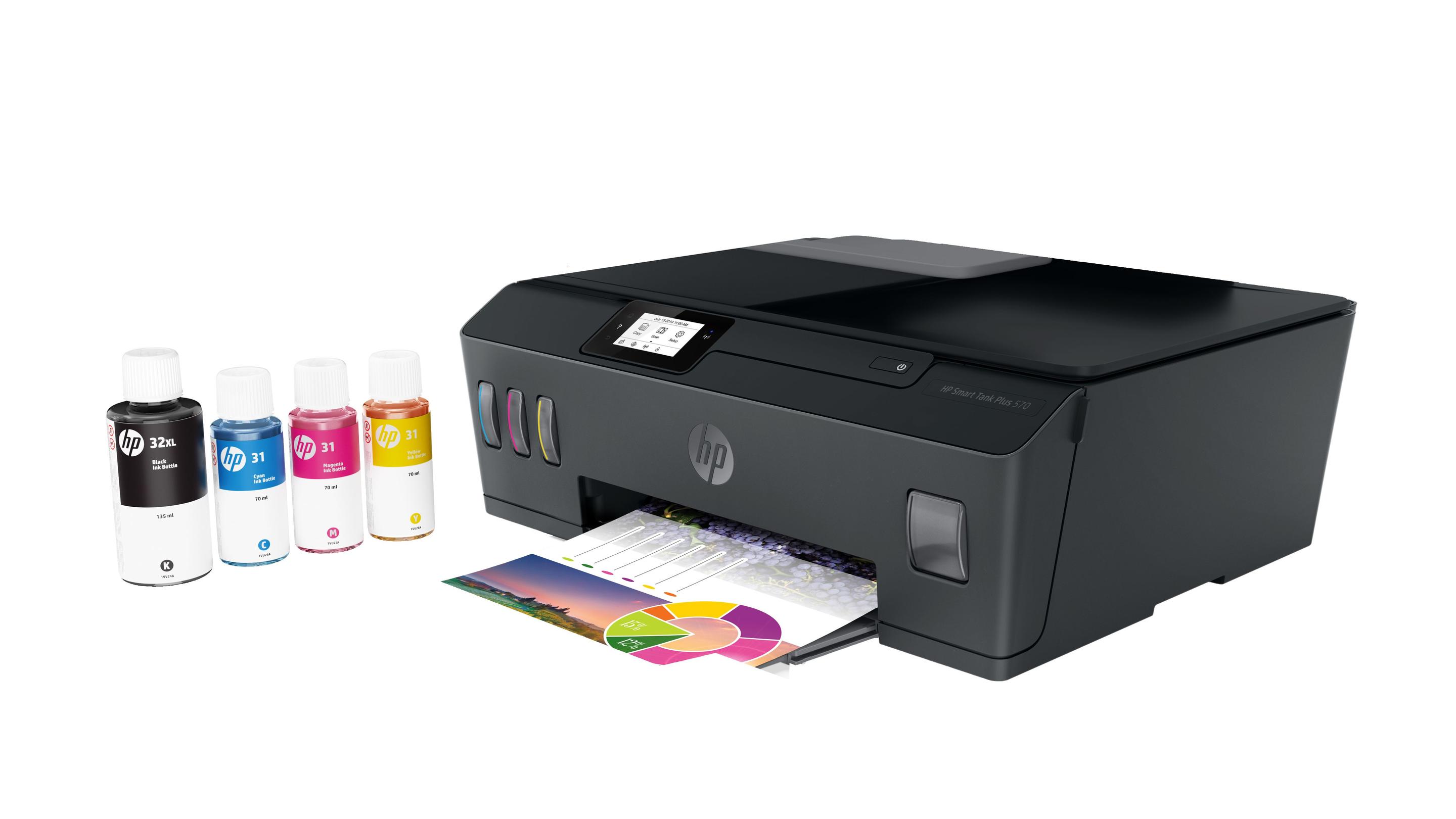 Impressora Multifunções HP Smart Tank Plus 570 (A4 - Impressão a cores - 100 folhas - Preto), miniatura 8