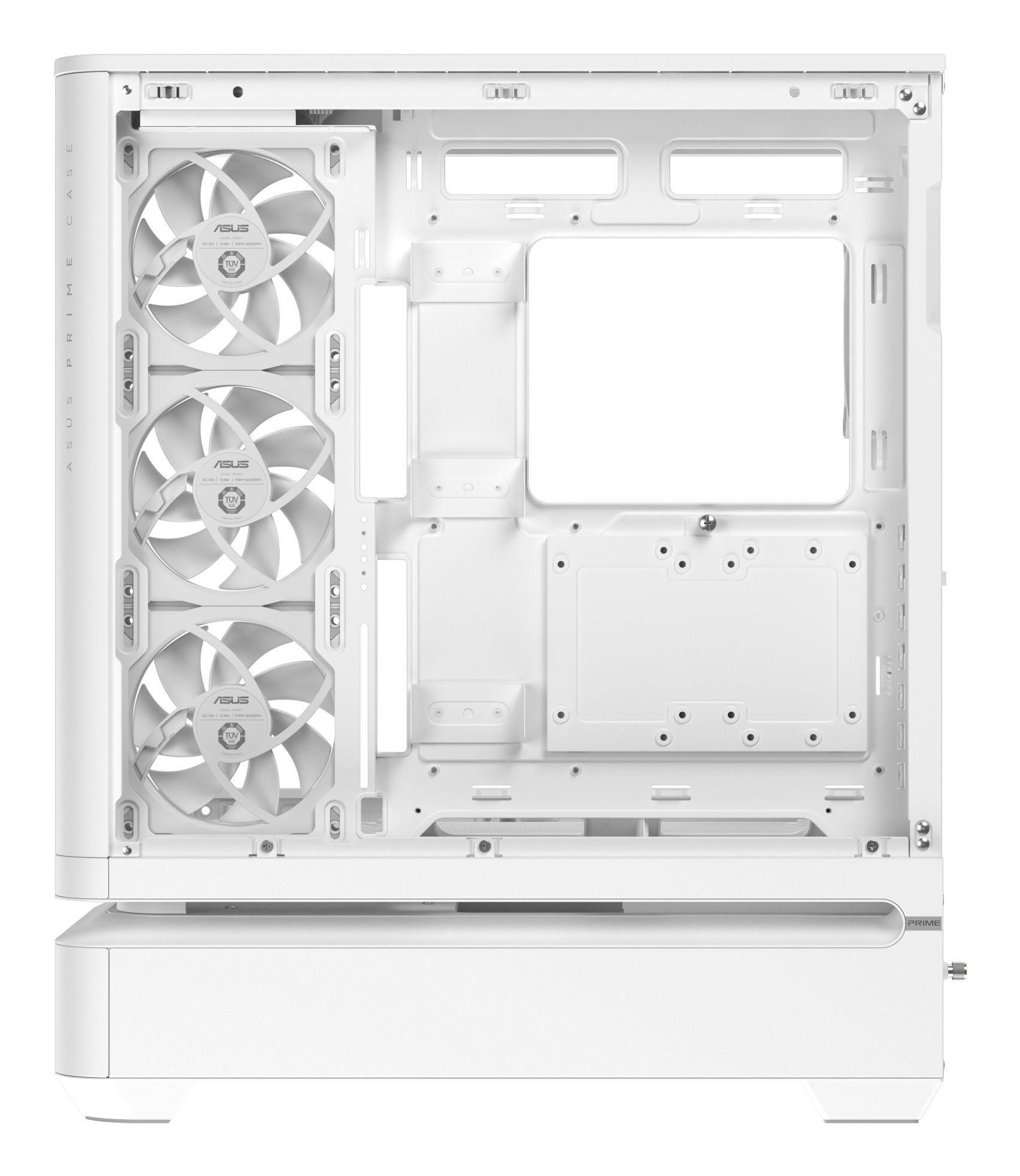 Caixa ATX ASUS PRIME AP304 TG ARGB (ATX, Micro ATX, Mini-ITX - Midi Tower - 175 mm - Branco) — miniatura 13