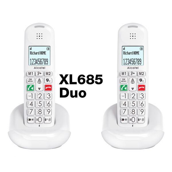 Telefone Sem Fios ALCATEL XL685 Duo (8 h - Preto), miniatura 2
