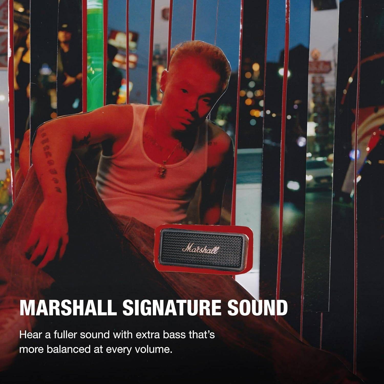 Coluna Portátil MARSHALL Emberton III (Bluetooth - Preto e Latão) — miniatura 3