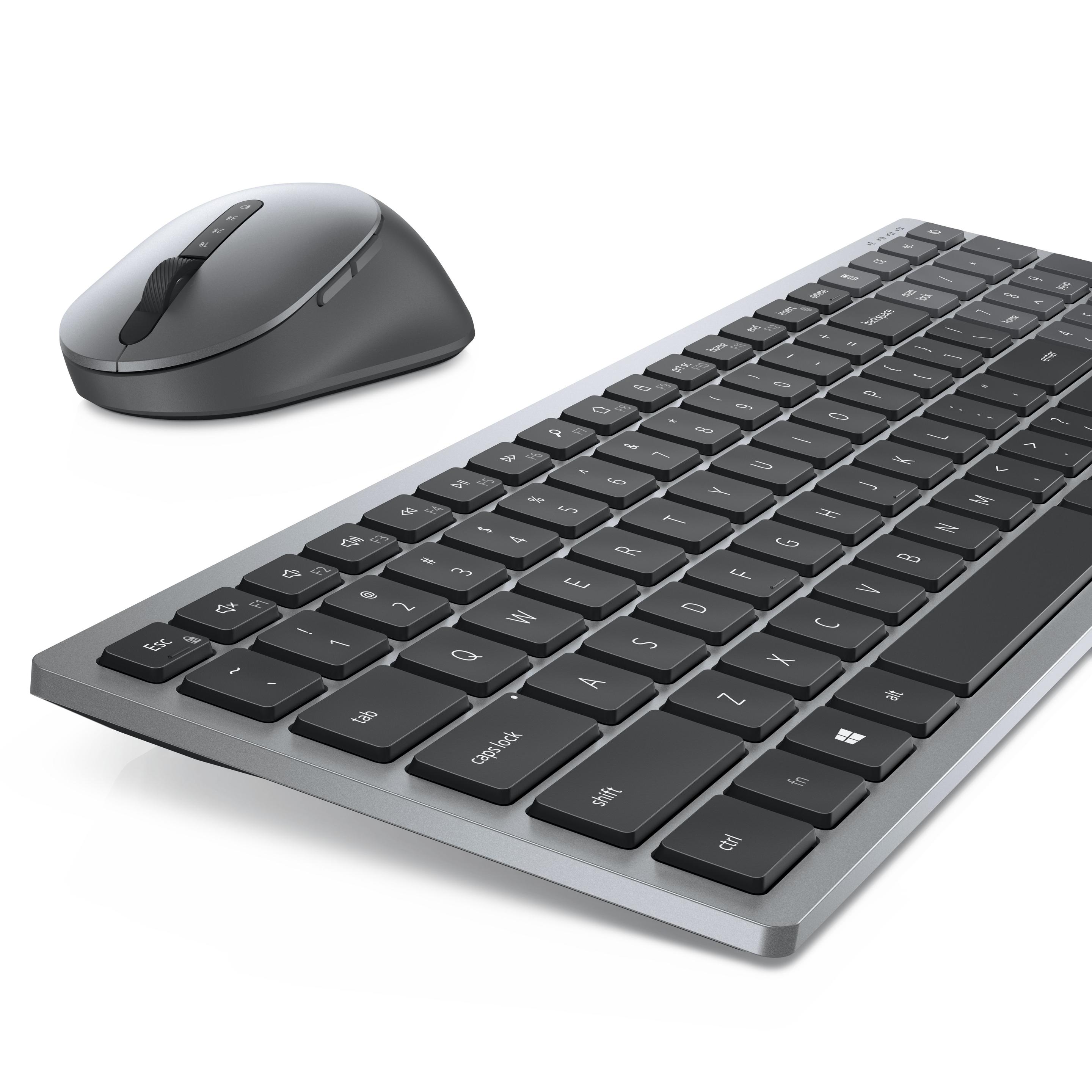 Conjunto Teclado e Rato DELL KM7120W (Estados Unidos - Teclas de tesoura - Tamanho completo - Cinzento/Titânio), miniatura 9