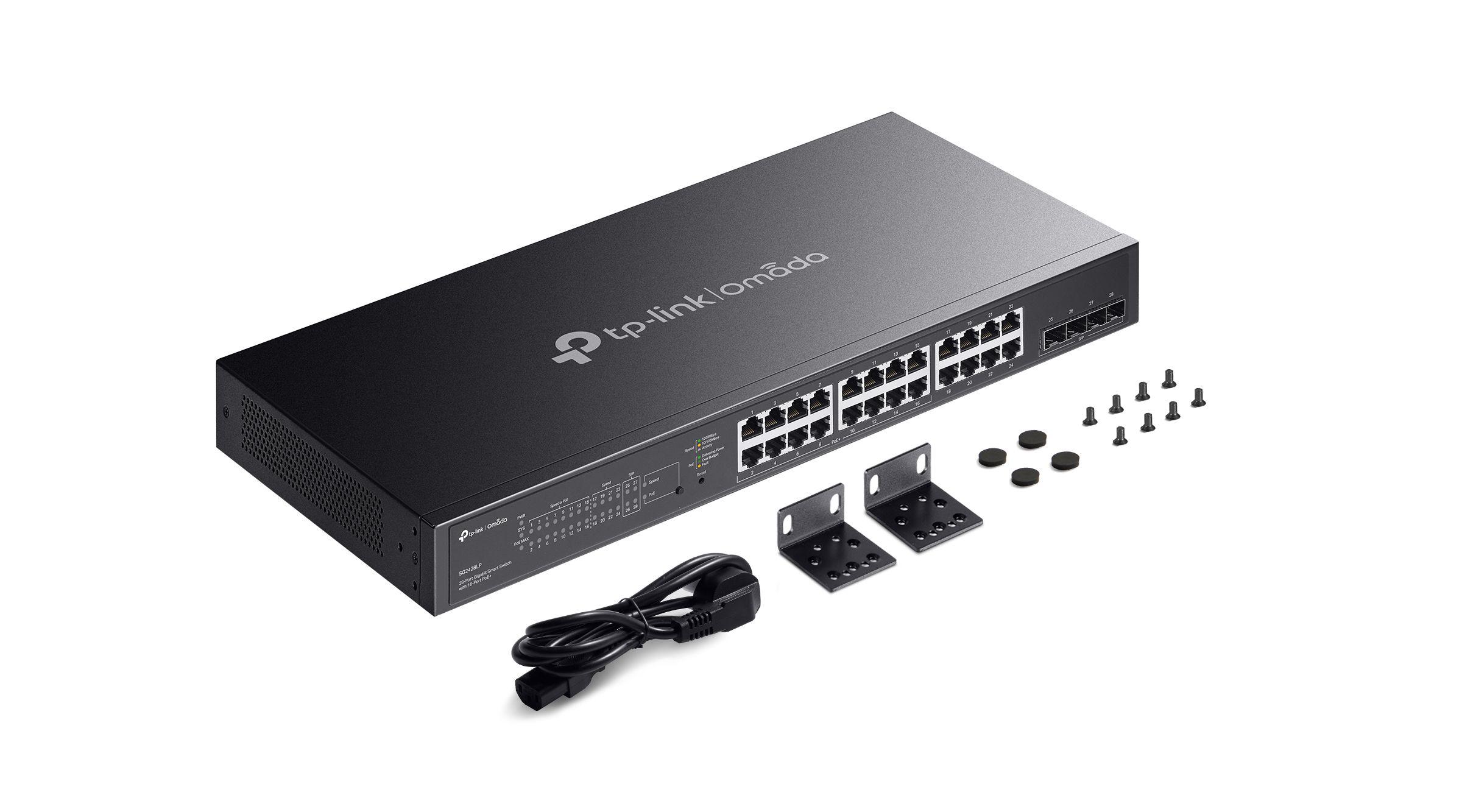Switch Gerido TP-LINK Omada SG2428LP (28 Portas - Gigabit Ethernet - 4,1 MB - Cinzento) — miniatura 5