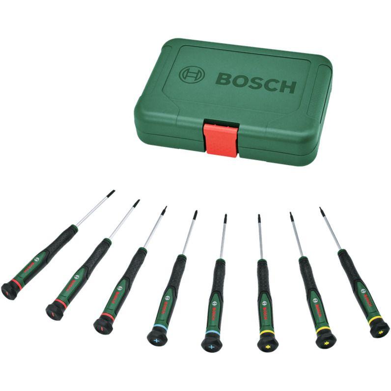 Conjunto de Chaves de Precisão BOSCH 1600A02Z9M (Aço S2 endurecido - Verde)