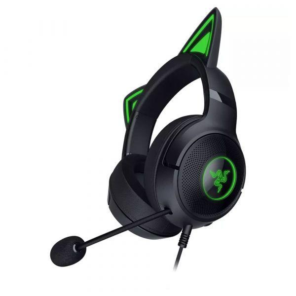 Headset Gaming RAZER Kraken Kitty V2 Edition (Binaural - Com fios - 4 cm - Preto) — miniatura 2