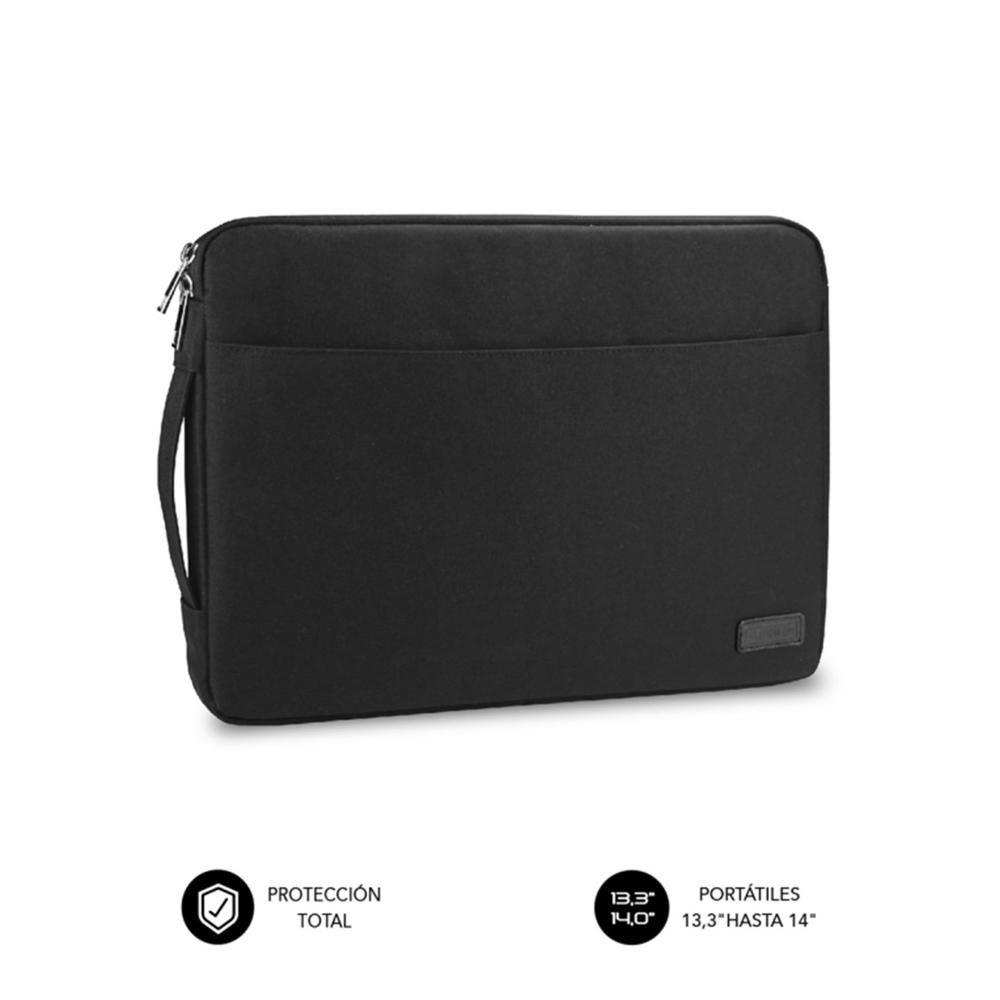 Capa para Portátil SUBBLIM Urban (Poliéster - Altura 24,5 cm - Preto)