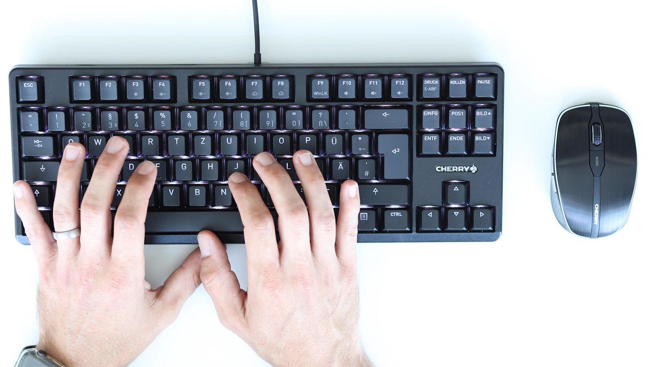 Teclado CHERRY G80-3833LWBDE-2 (Alemão - Cherry MX Silent Red - USB - Preto) — miniatura 8