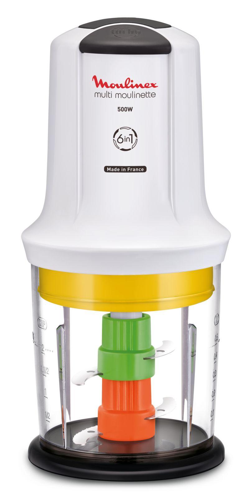Picadora MOULINEX AT723110 (500 W - 0,5 l - Plástico - Branco)
