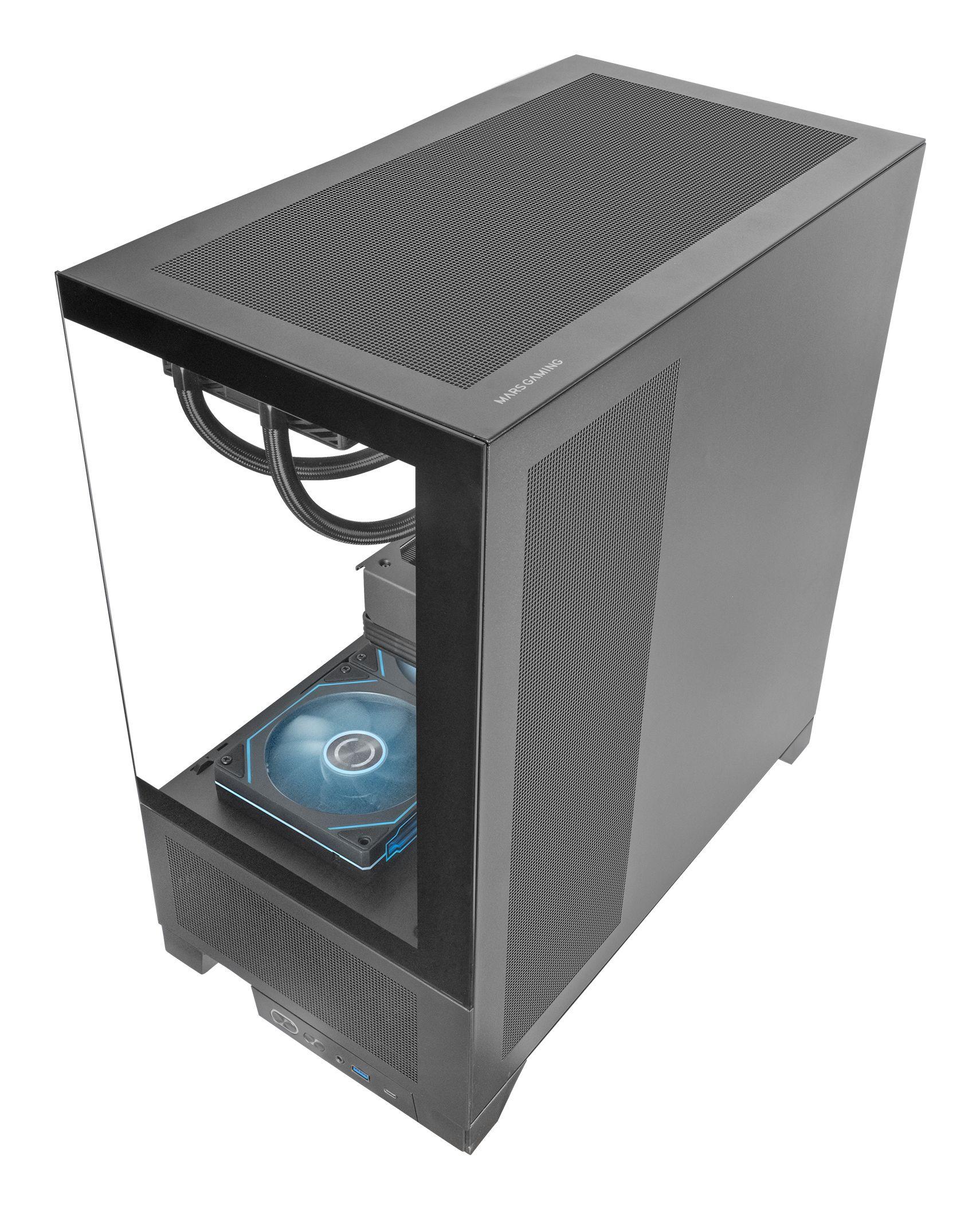 Caixa PC MARS GAMING MCLCDX (Ecrã IPS 9,16" - Preto) — miniatura 8