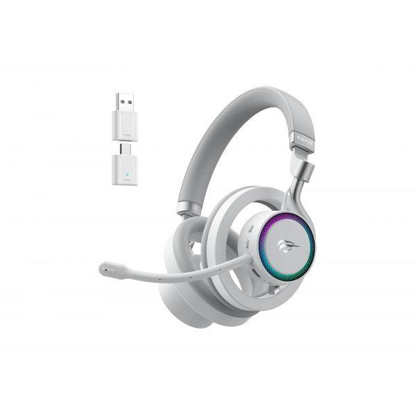 Headset Gaming HAVIT Fuxi-H8 (Auscultadores gaming - Com fios e sem fios - 3,2 cm - Branco), miniatura 2
