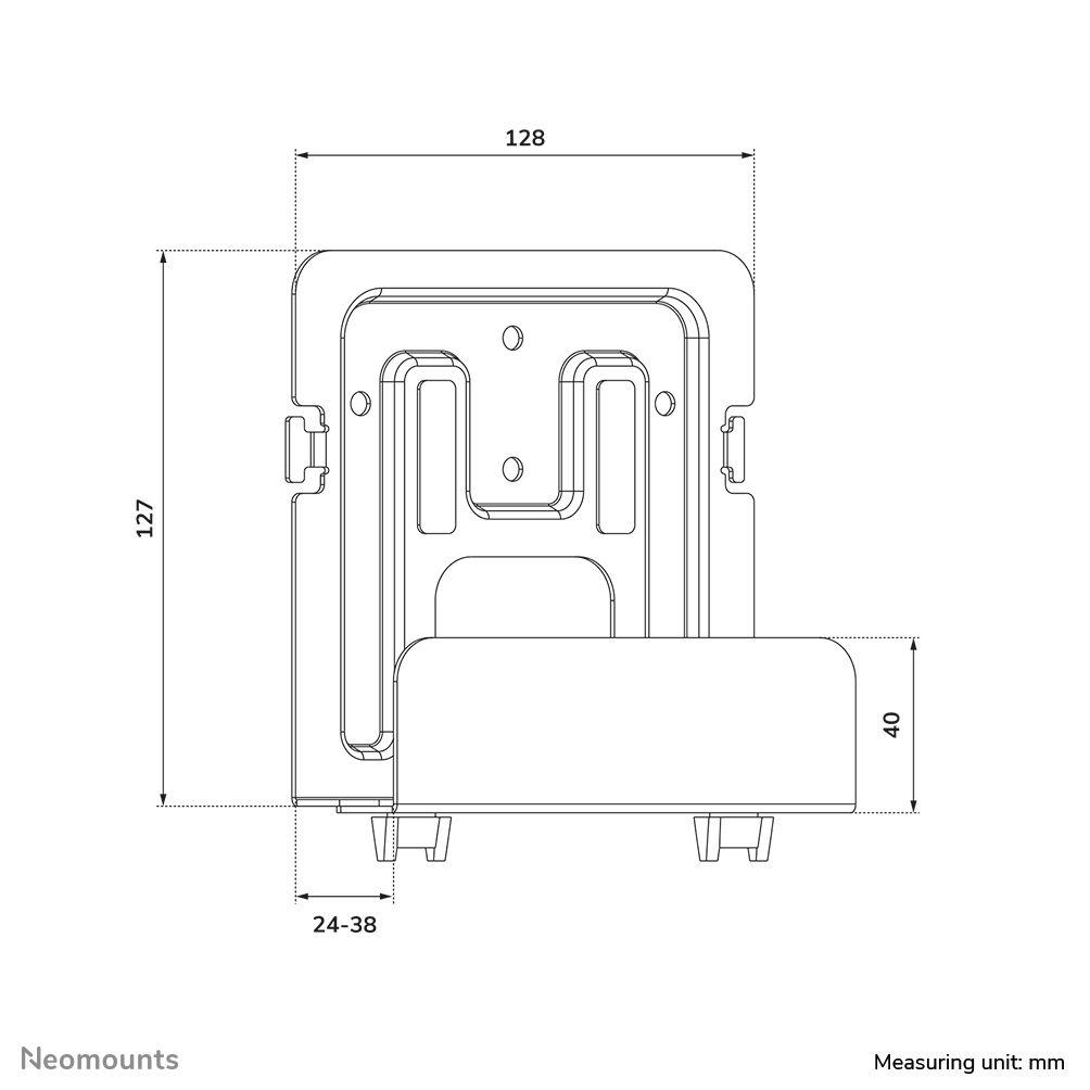Suporte de Parede para Equipamento Multimédia NEOMOUNTS AWL-440BL (5 kg - Parede - Cinzento) — miniatura 11
