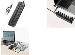Hub USB LOGILINK UA0420 (Preto)