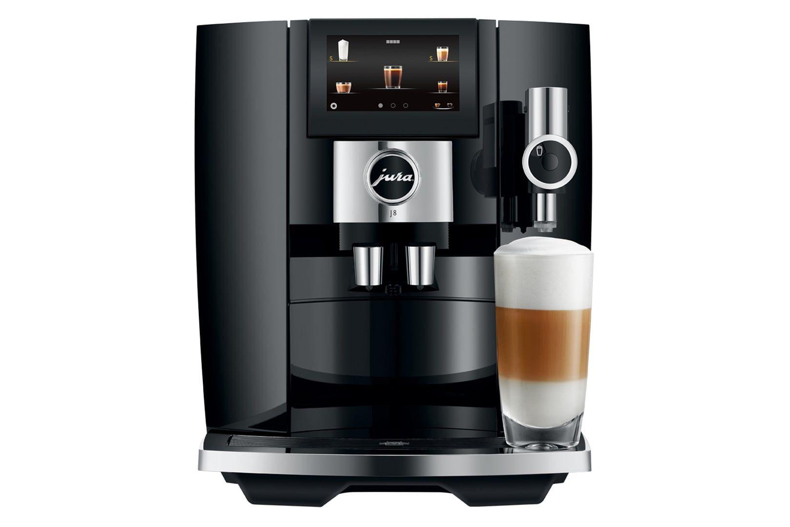 Máquina de Café Expresso Automática JURA J8 Piano Black 15457 (Grãos de café, Café moído - 1450 W - 15 bar - Preto)