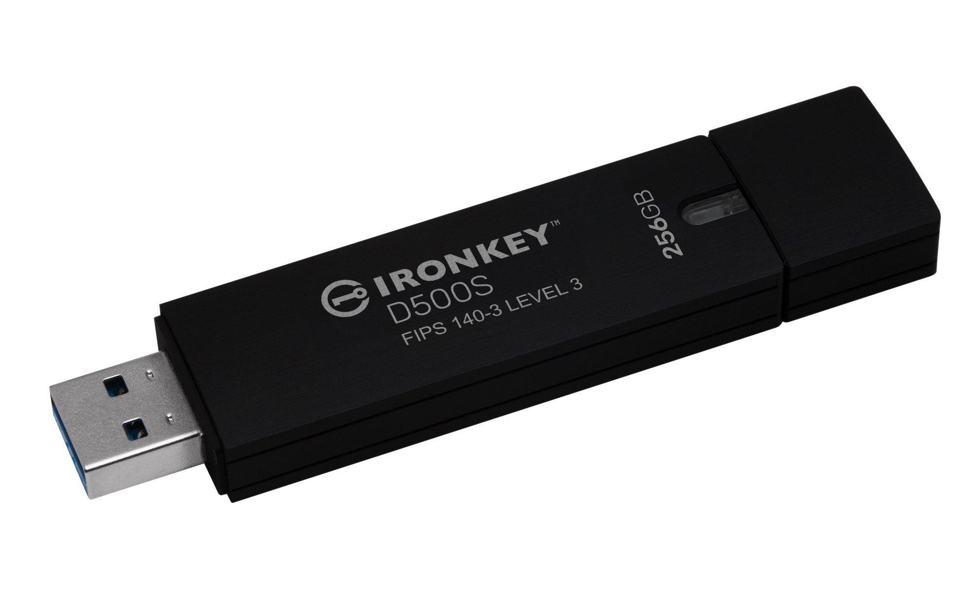 Pen USB KINGSTON IronKey D500S 256GB (USB Type-A - USB-A - 3.2 Gen 1 - Preto), miniatura 5