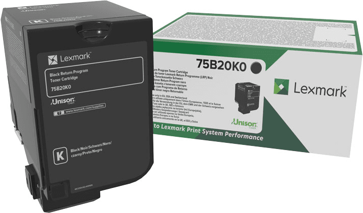 Toner LEXMARK 75B20K0 (13000 páginas - Preto), imagem 1
