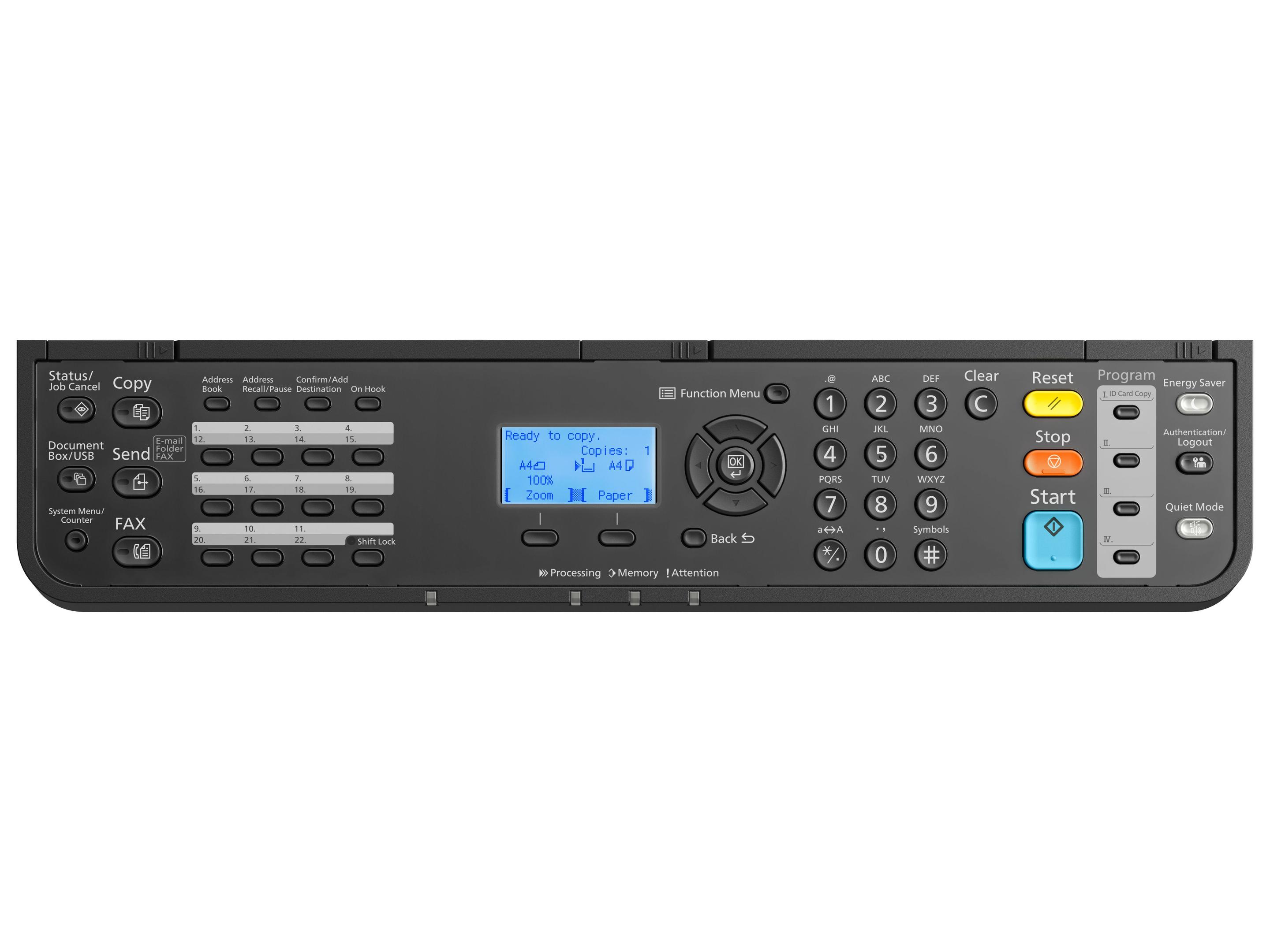 Impressora Multifunções Laser Monocromática KYOCERA ECOSYS MA4000fx (A4 - Impressão a preto e branco - 350 folhas - Preto e Branco) — miniatura 3