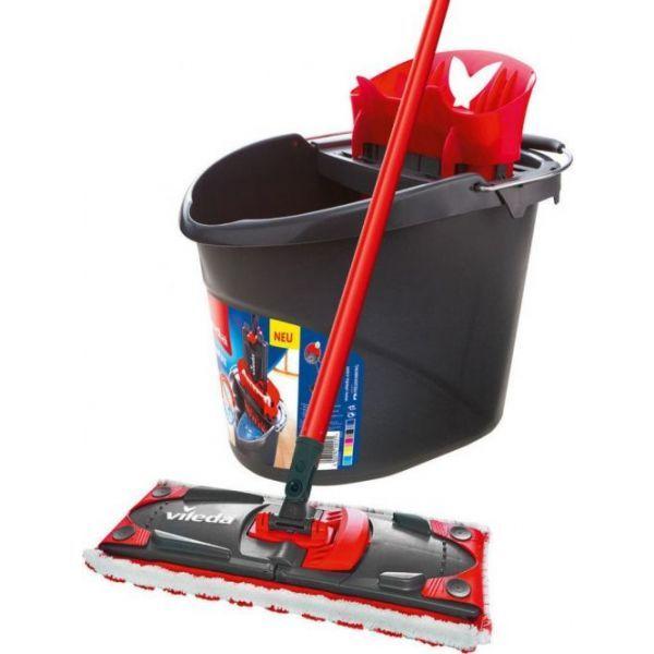Conjunto de Esfregona e Balde VILEDA Ultramat 2in1 164195 (Preto/Vermelho) — miniatura 2
