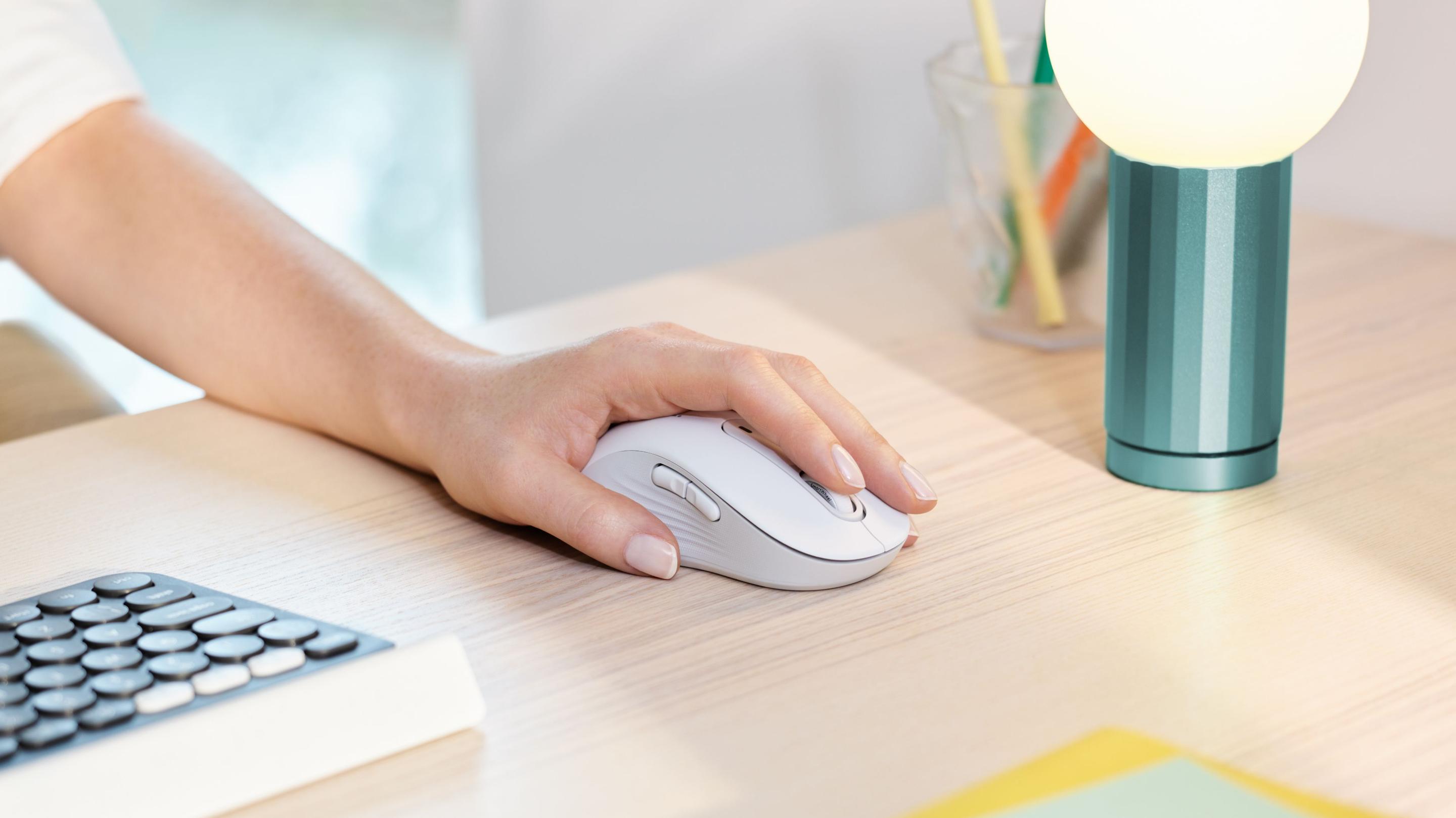 Rato LOGITECH Signature M650 L para Canhotos (Mão esquerda - 4000 DPI - Ótico - Branco) — miniatura 8