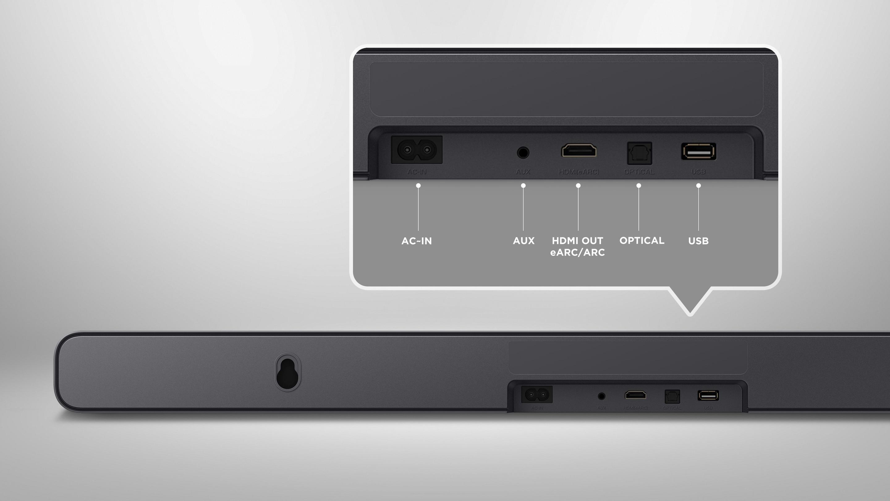 Barra de Som TCL S45HE (38 W - Com fios e sem fios - Titânio) — miniatura 5