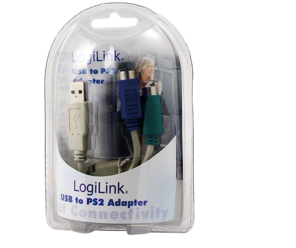 Cabo Adaptador LOGILINK AU0004A (USB 1.1 - Cabo adaptador USB para PS/2 - Cinzento) — miniatura 4