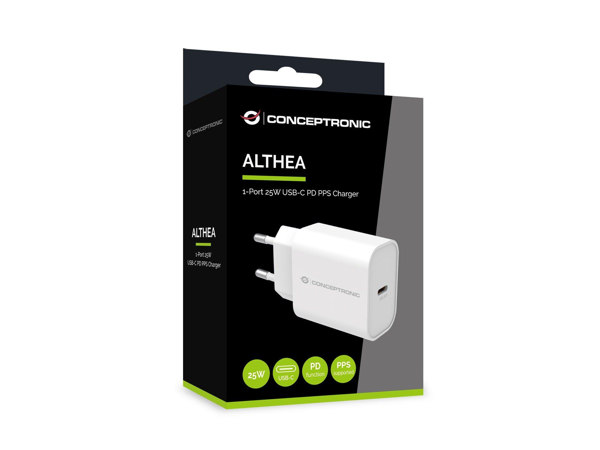 Carregador USB-C CONCEPTRONIC ALTHEA10W (Universal - CA - Branco), miniatura 3