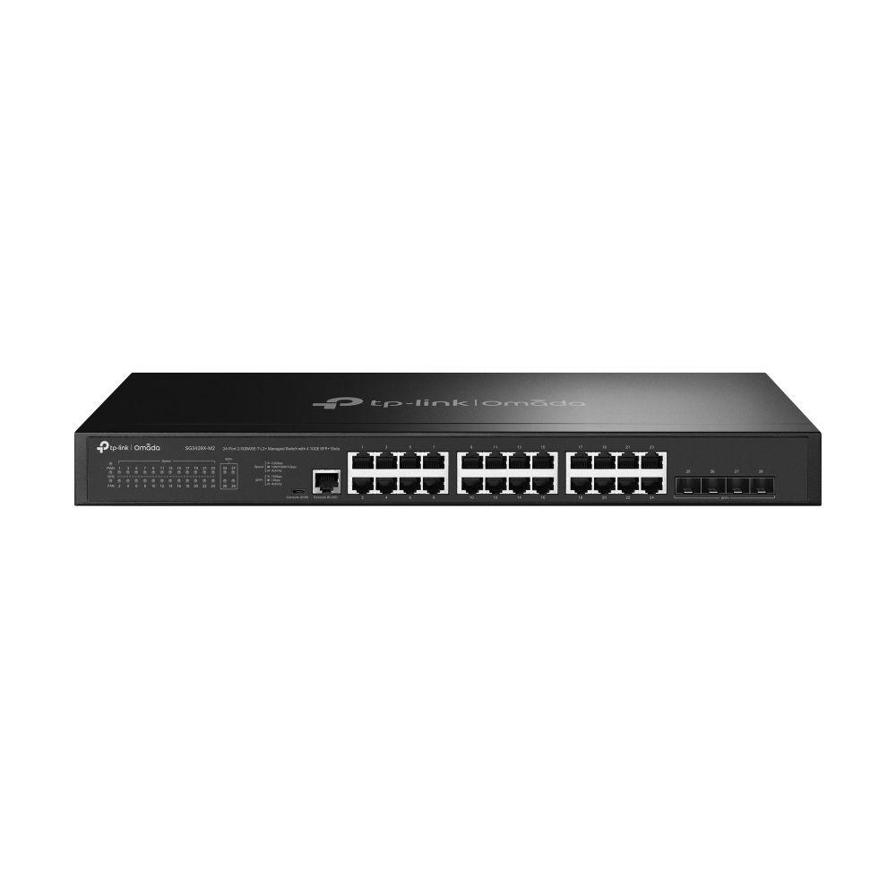 Switch TP-LINK Omada SG3428X-M2 (2.5G Ethernet - 16 MB - 200 Gbit/s - Preto)
