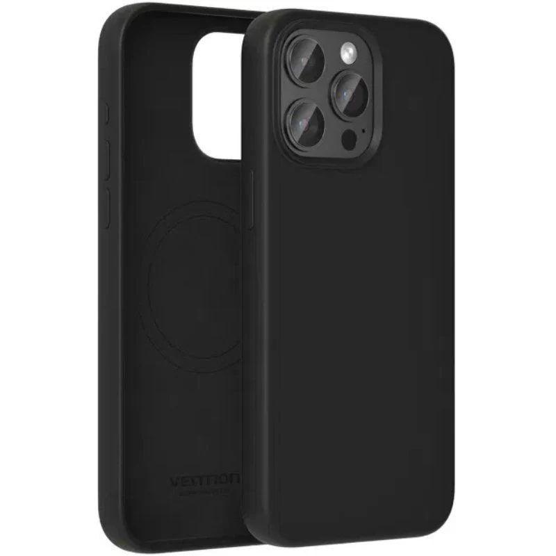 Capa de Silicone VENTION para iPhone 15 Pro MagSafe (iPhone 15 Pro - Silicone - Preto)