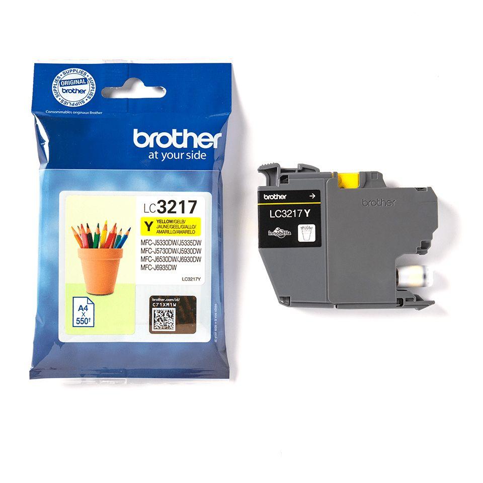Tinteiro BROTHER LC3217Y (550 páginas - Amarelo) — miniatura 3
