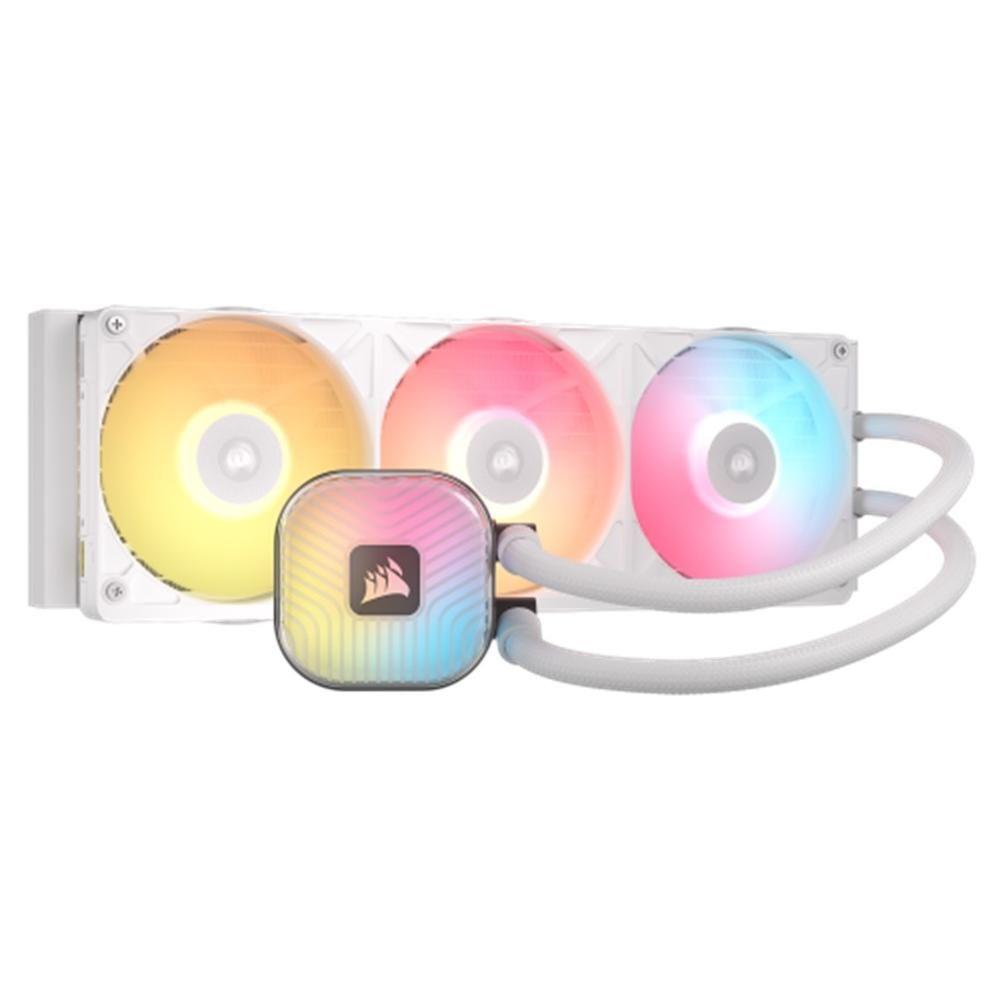Kit de Refrigeração Líquida para CPU CORSAIR iCUE LINK TITAN II 360 RX RGB (120 mm - 400-2100 RPM - RGB - Branco)