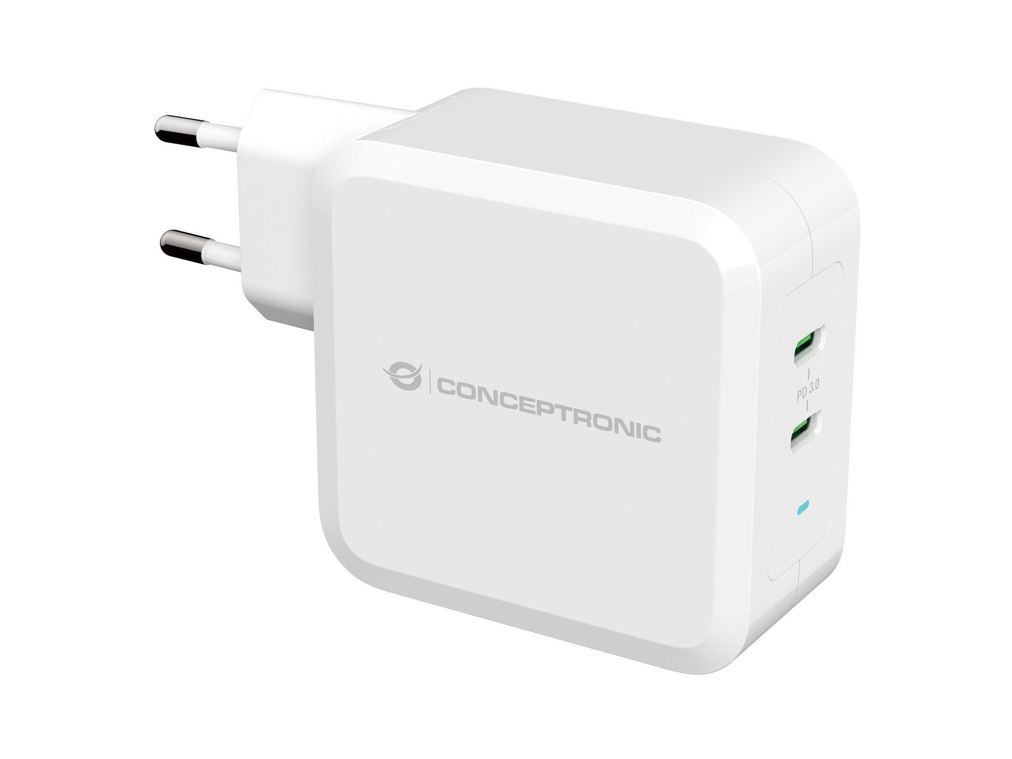 Carregador de Parede CONCEPTRONIC ALTHEA08W (Universal - Com Fio - Branco)