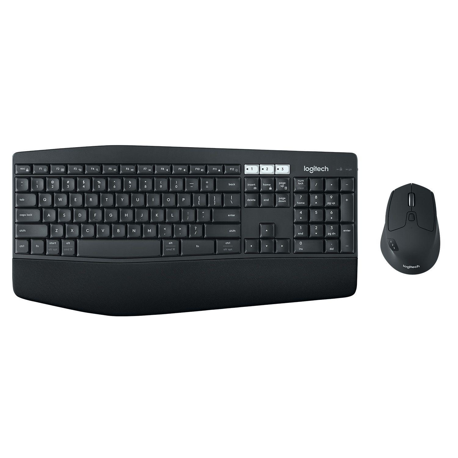 Conjunto de Teclado e Rato LOGITECH MK850 Performance (Alemão - Tamanho completo - RF Wireless + Bluetooth - Preto) — miniatura 2