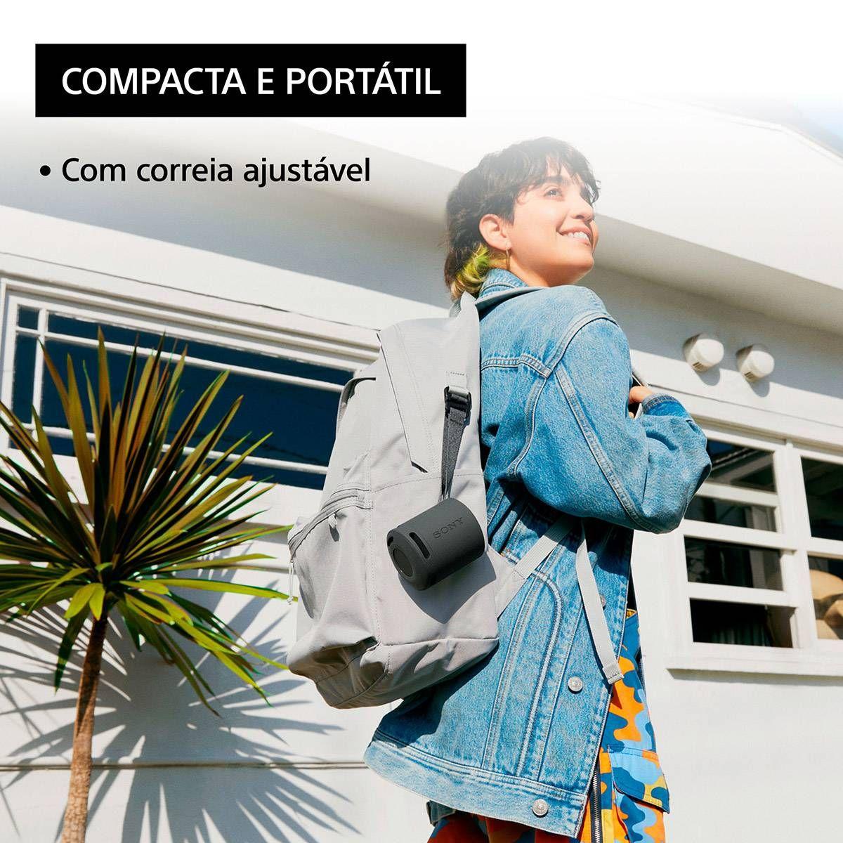 Coluna Portátil SONY SRS-XB100 (Sem fios - Universal - Preto), miniatura 5