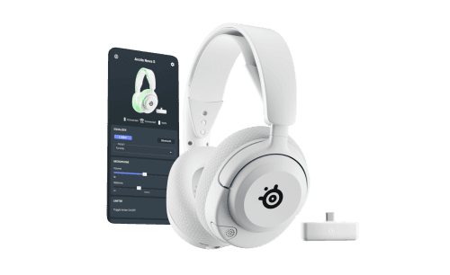 Headset Gaming STEELSERIES Arctis Nova 5X Wireless (Binaural - Sem fios - Supra-aural - Branco)