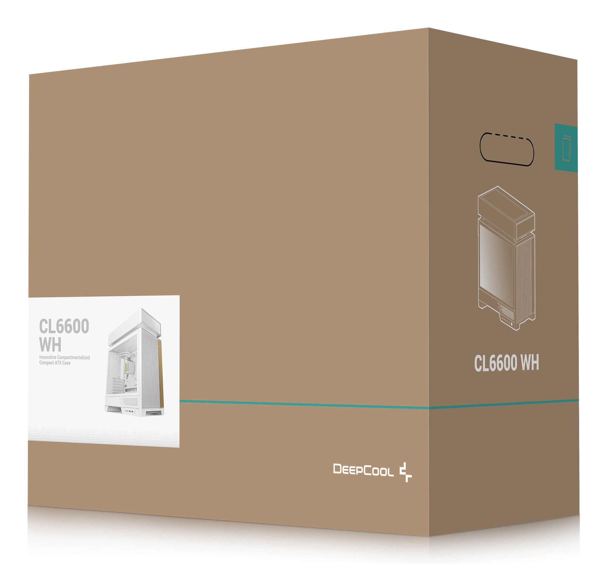 Caixa PC DEEPCOOL CL6600 WH (ATX, micro ATX, Mini-ITX - ATX, PS2, SFX, SFX-L - Midi Tower - Branco) — miniatura 13