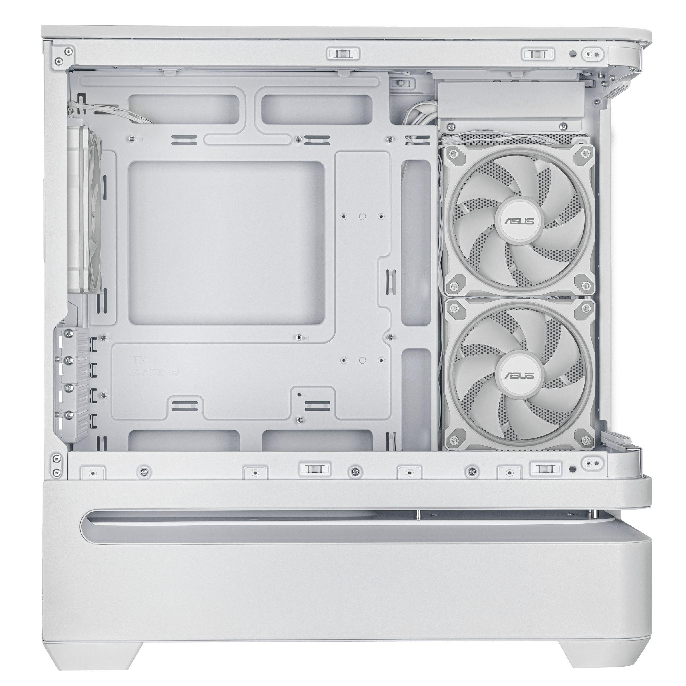 Caixa PC ASUS PRIME AP202 ARGB (micro ATX, Mini-ITX - Mini Tower - Micro-ATX, Mini-ITX - Branco) — miniatura 9