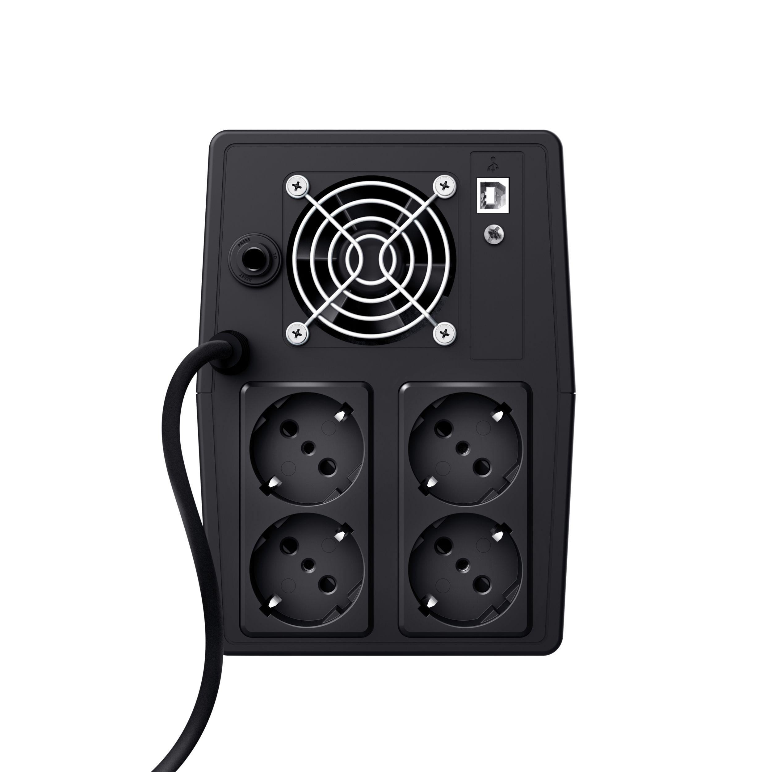 SAI TRUST Paxxon 23505 (USB tipo B - Schuko - Preto) — miniatura 4