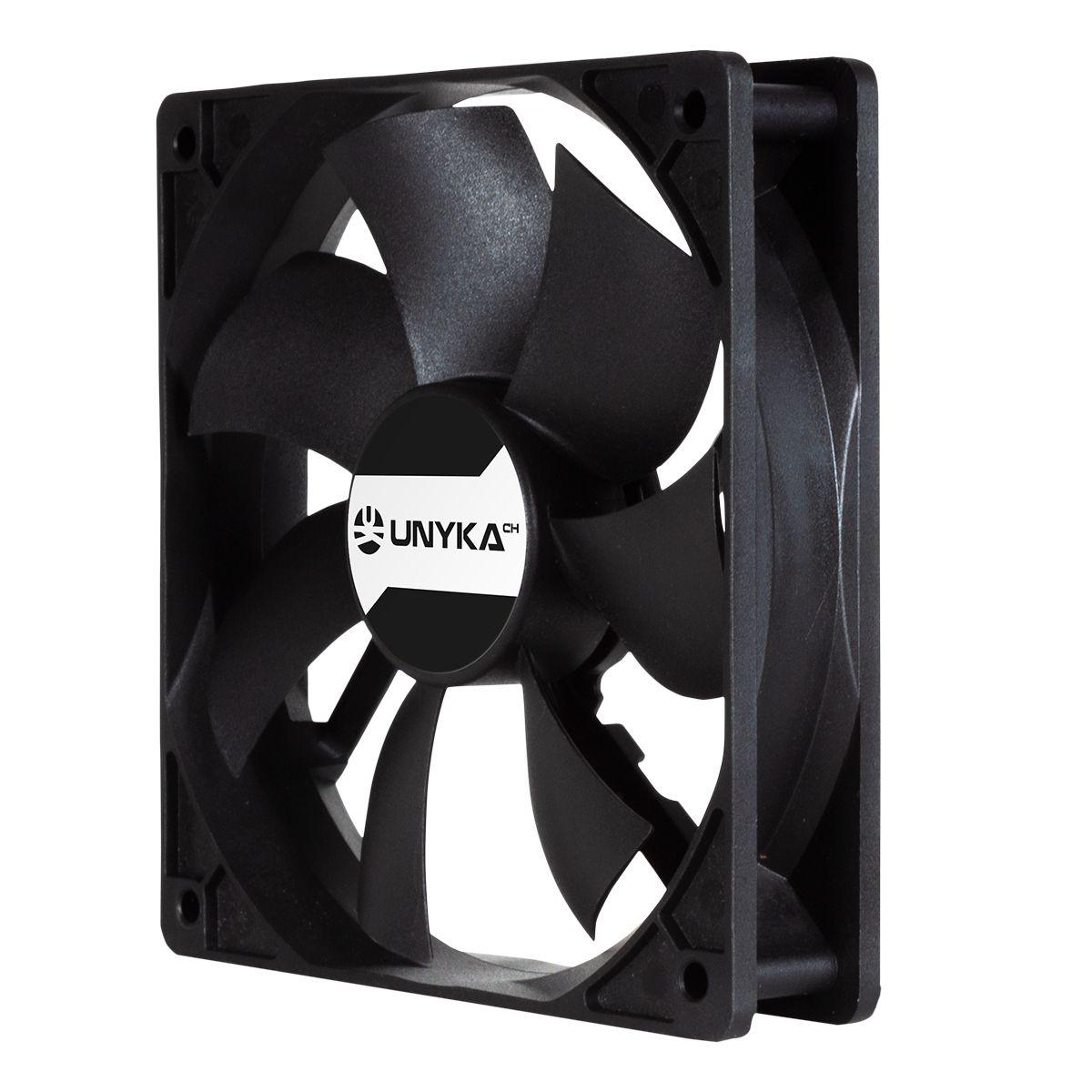 Ventoinha para Caixa de PC UNYKACH 80.120.25 (Não suportado - Preto)