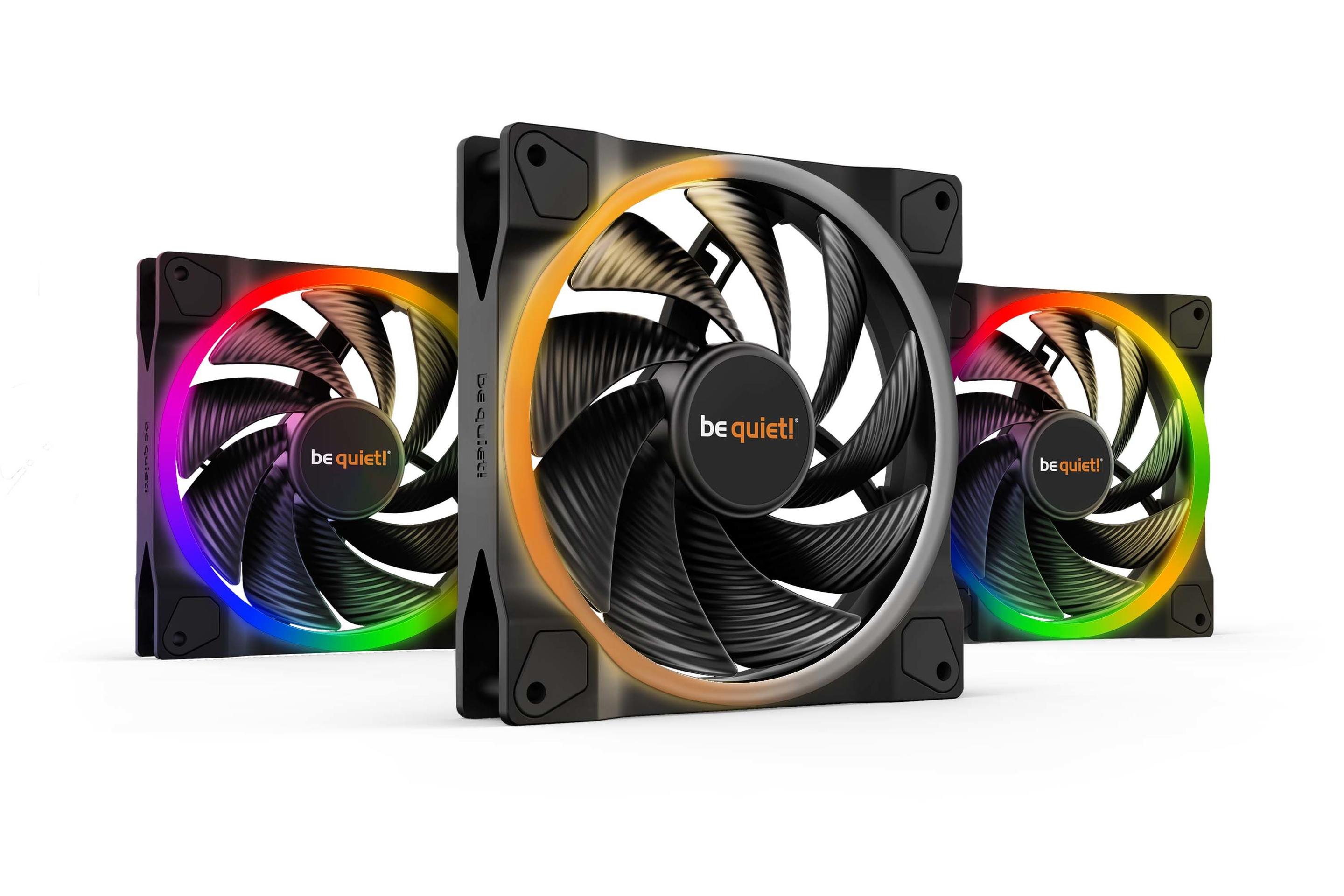 Ventoinhas para Caixa PC BE QUIET! Light Wings 140mm PWM Triple Pack High-Speed (Não suportado - 4,68 W - Preto)